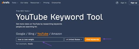 ahrefs youtube keyword tool.